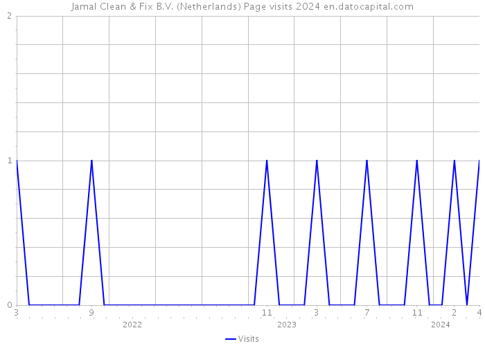 Jamal Clean & Fix B.V. (Netherlands) Page visits 2024 