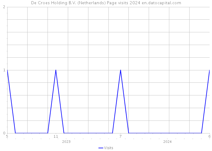 De Croes Holding B.V. (Netherlands) Page visits 2024 