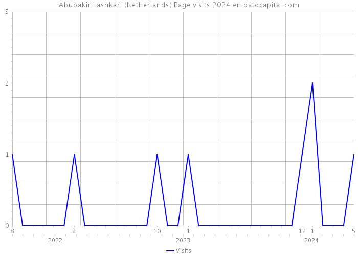 Abubakir Lashkari (Netherlands) Page visits 2024 