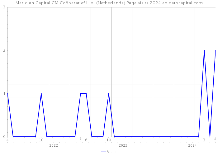 Meridian Capital CM Coöperatief U.A. (Netherlands) Page visits 2024 