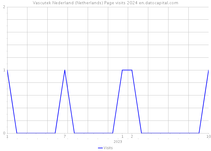Vascutek Nederland (Netherlands) Page visits 2024 