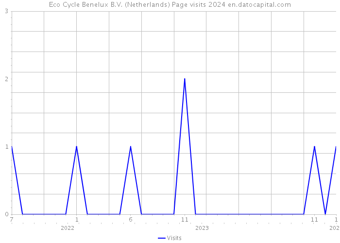 Eco Cycle Benelux B.V. (Netherlands) Page visits 2024 