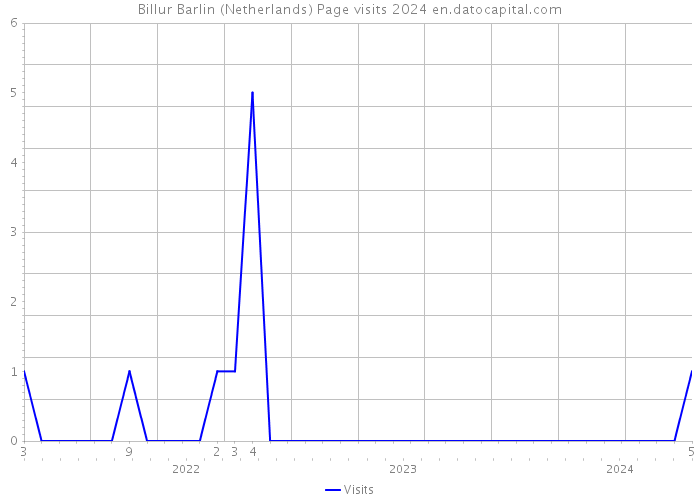 Billur Barlin (Netherlands) Page visits 2024 