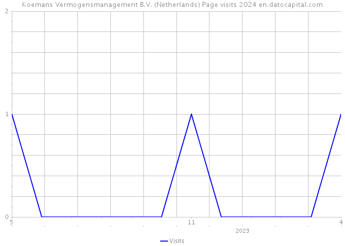 Koemans Vermogensmanagement B.V. (Netherlands) Page visits 2024 
