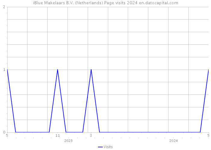iBlue Makelaars B.V. (Netherlands) Page visits 2024 
