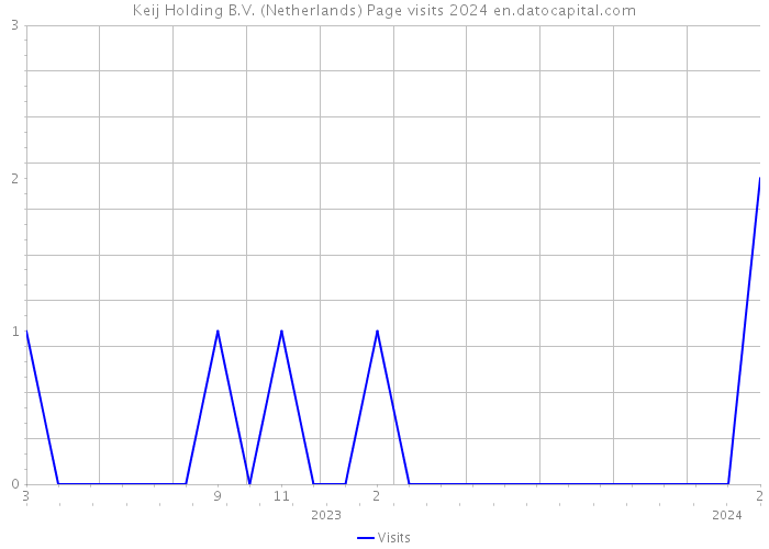 Keij Holding B.V. (Netherlands) Page visits 2024 