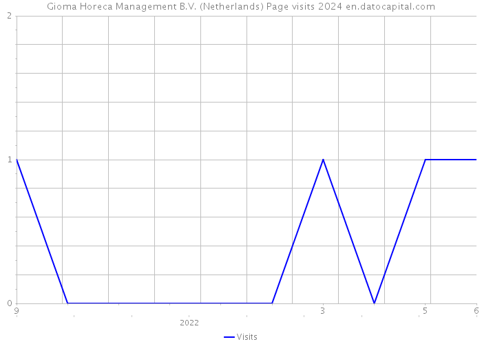 Gioma Horeca Management B.V. (Netherlands) Page visits 2024 