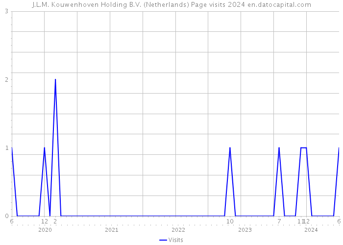 J.L.M. Kouwenhoven Holding B.V. (Netherlands) Page visits 2024 