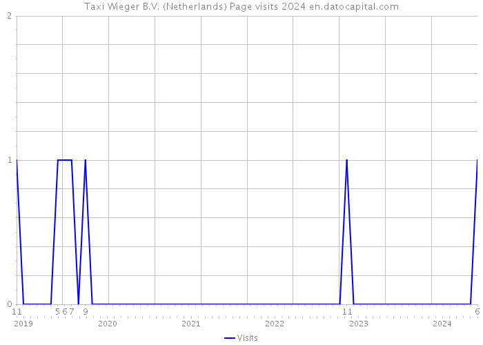 Taxi Wieger B.V. (Netherlands) Page visits 2024 