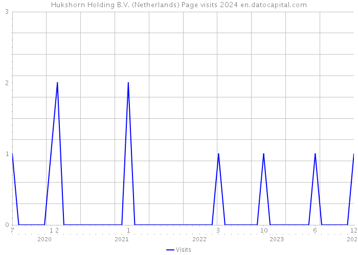 Hukshorn Holding B.V. (Netherlands) Page visits 2024 