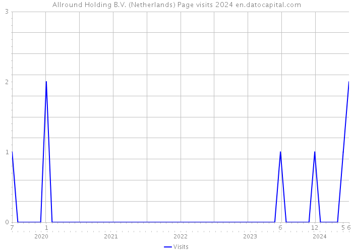 Allround Holding B.V. (Netherlands) Page visits 2024 