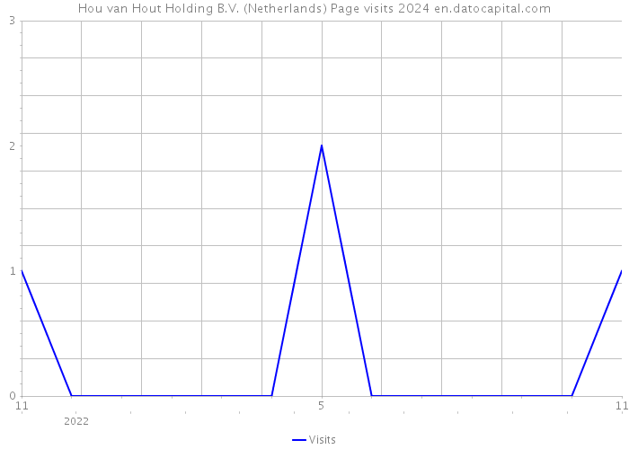 Hou van Hout Holding B.V. (Netherlands) Page visits 2024 