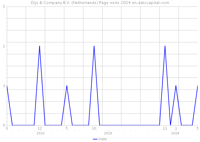 Dijs & Company B.V. (Netherlands) Page visits 2024 