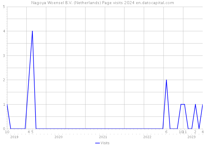 Nagoya Woensel B.V. (Netherlands) Page visits 2024 