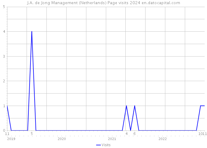 J.A. de Jong Management (Netherlands) Page visits 2024 