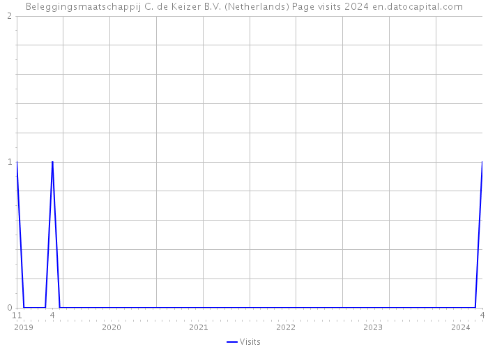 Beleggingsmaatschappij C. de Keizer B.V. (Netherlands) Page visits 2024 