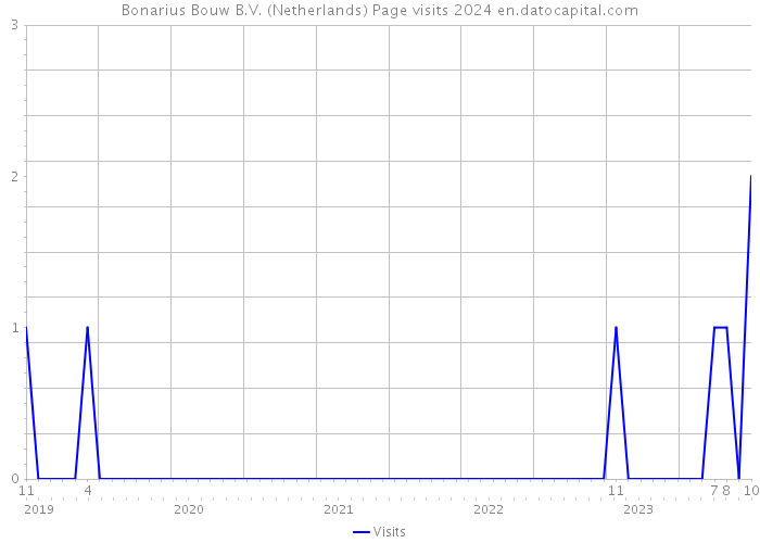 Bonarius Bouw B.V. (Netherlands) Page visits 2024 