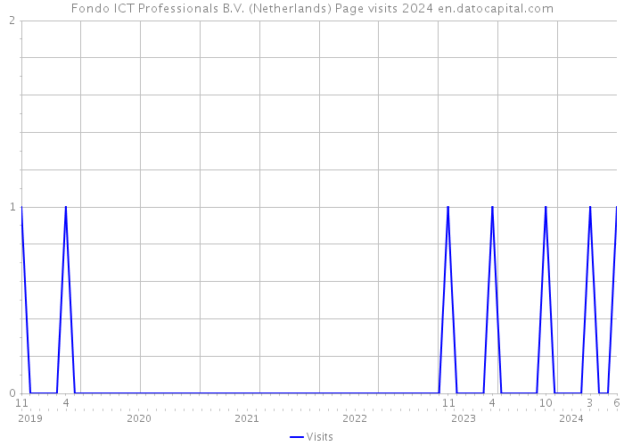 Fondo ICT Professionals B.V. (Netherlands) Page visits 2024 