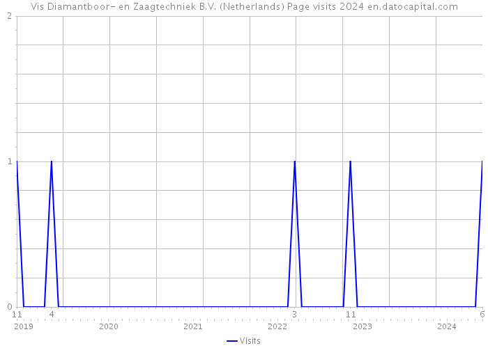 Vis Diamantboor- en Zaagtechniek B.V. (Netherlands) Page visits 2024 