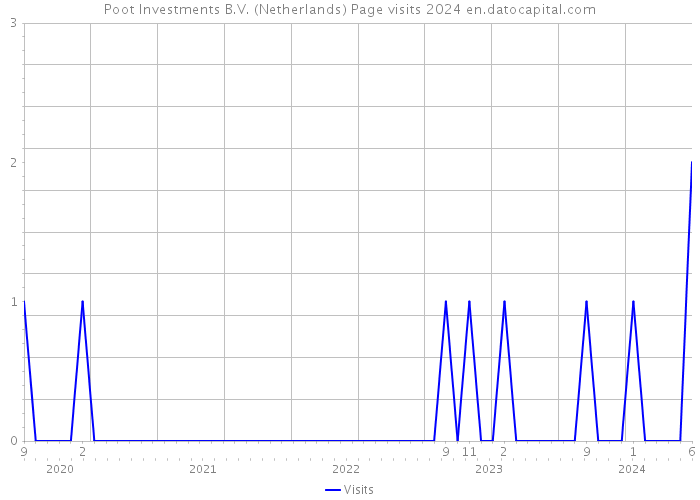 Poot Investments B.V. (Netherlands) Page visits 2024 