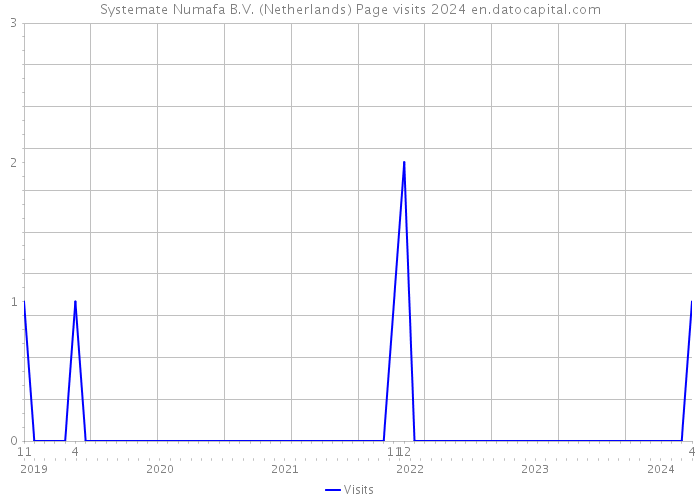 Systemate Numafa B.V. (Netherlands) Page visits 2024 