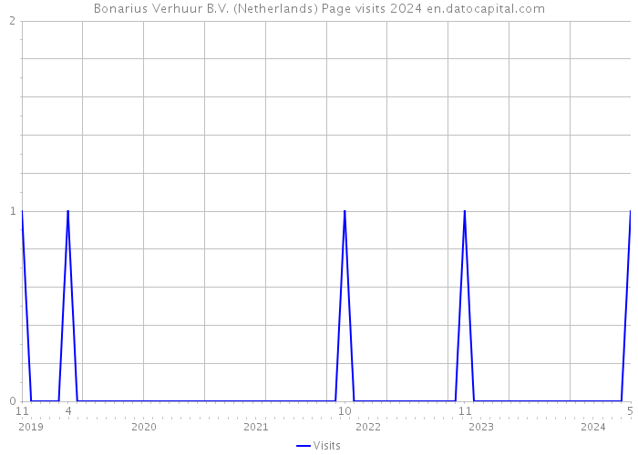 Bonarius Verhuur B.V. (Netherlands) Page visits 2024 