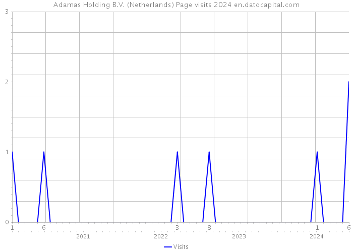Adamas Holding B.V. (Netherlands) Page visits 2024 