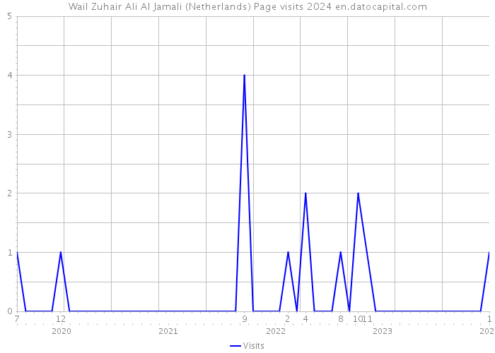 Wail Zuhair Ali Al Jamali (Netherlands) Page visits 2024 