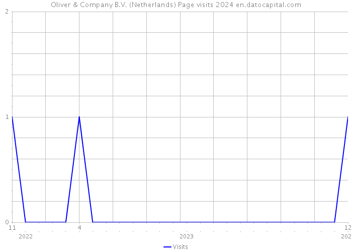 Oliver & Company B.V. (Netherlands) Page visits 2024 