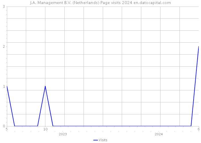 J.A. Management B.V. (Netherlands) Page visits 2024 