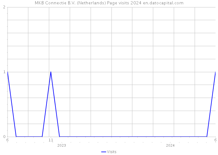 MKB Connectie B.V. (Netherlands) Page visits 2024 