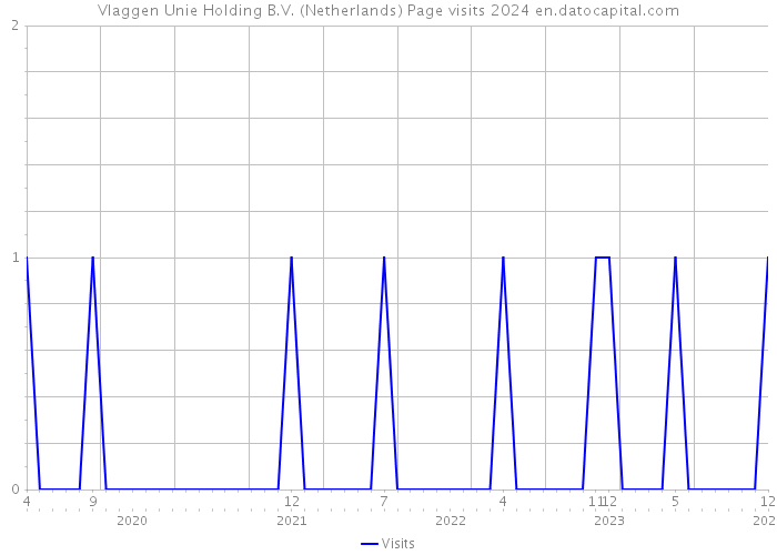 Vlaggen Unie Holding B.V. (Netherlands) Page visits 2024 