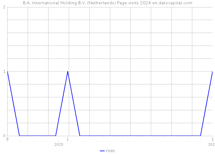 B.A. International Holding B.V. (Netherlands) Page visits 2024 