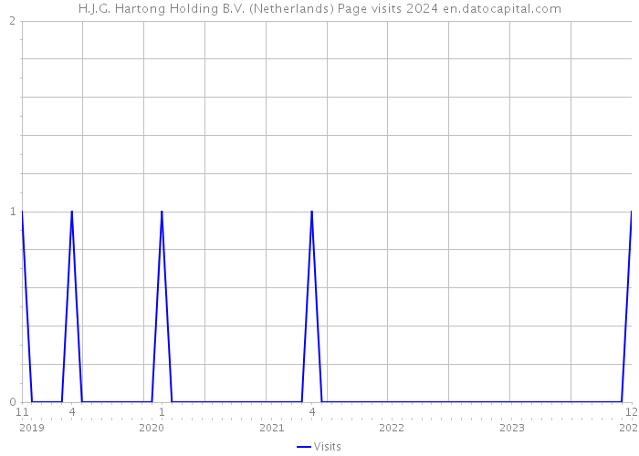 H.J.G. Hartong Holding B.V. (Netherlands) Page visits 2024 