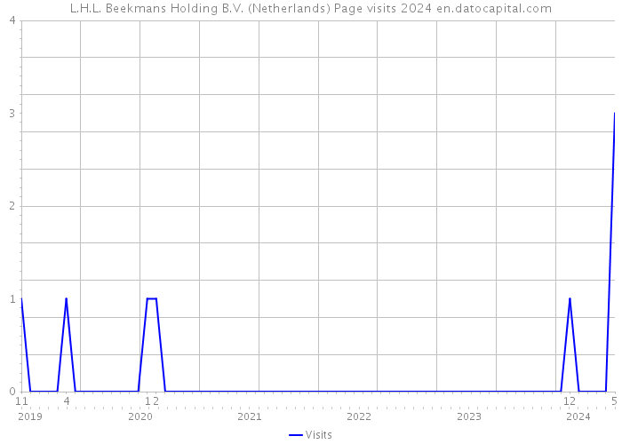 L.H.L. Beekmans Holding B.V. (Netherlands) Page visits 2024 