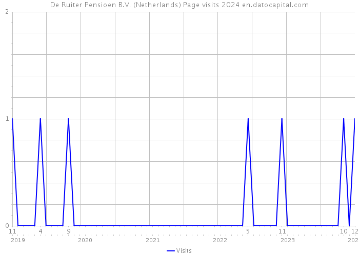De Ruiter Pensioen B.V. (Netherlands) Page visits 2024 