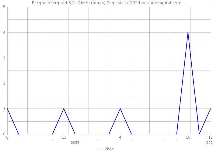 Berghe Vastgoed B.V. (Netherlands) Page visits 2024 