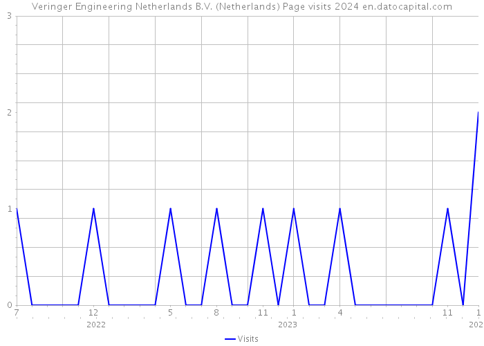 Veringer Engineering Netherlands B.V. (Netherlands) Page visits 2024 