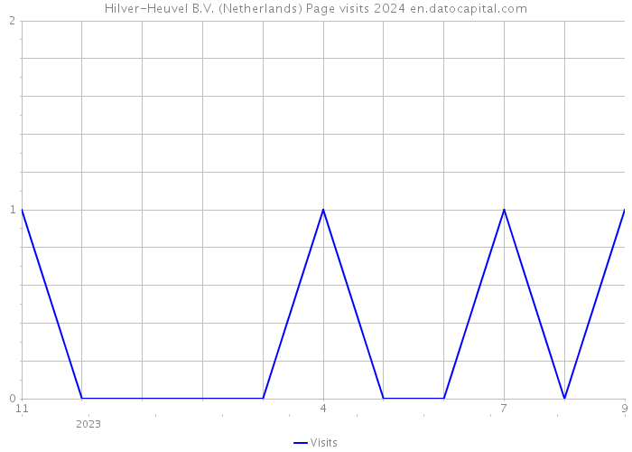 Hilver-Heuvel B.V. (Netherlands) Page visits 2024 