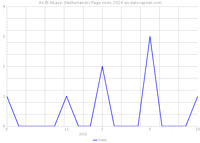Ali El Abassi (Netherlands) Page visits 2024 