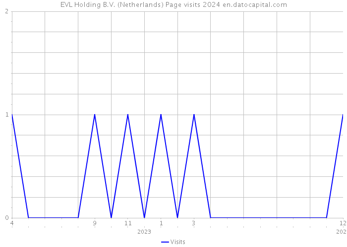 EVL Holding B.V. (Netherlands) Page visits 2024 