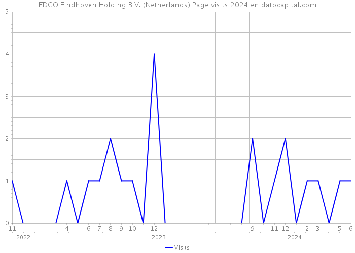 EDCO Eindhoven Holding B.V. (Netherlands) Page visits 2024 