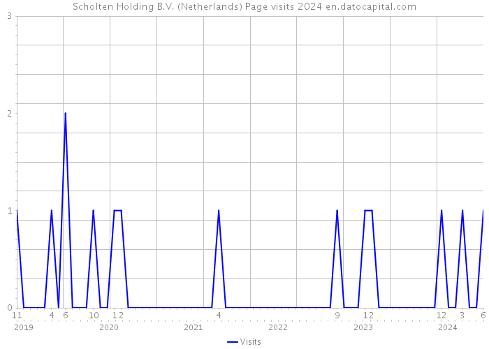 Scholten Holding B.V. (Netherlands) Page visits 2024 