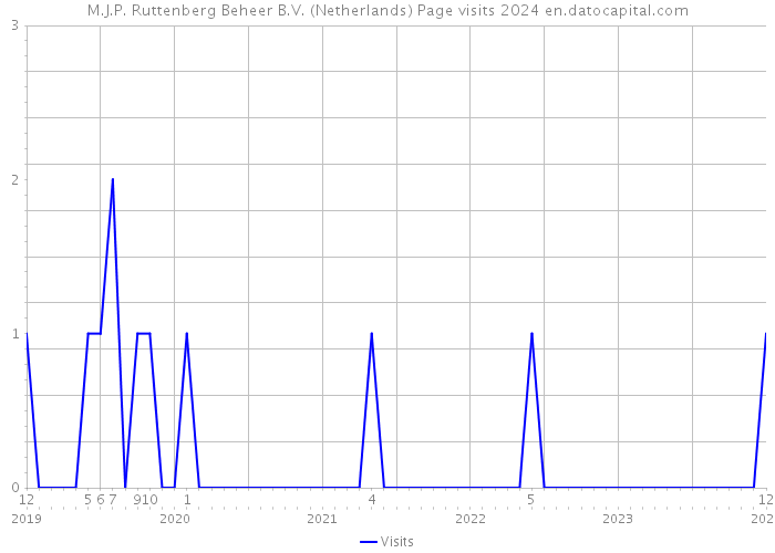 M.J.P. Ruttenberg Beheer B.V. (Netherlands) Page visits 2024 