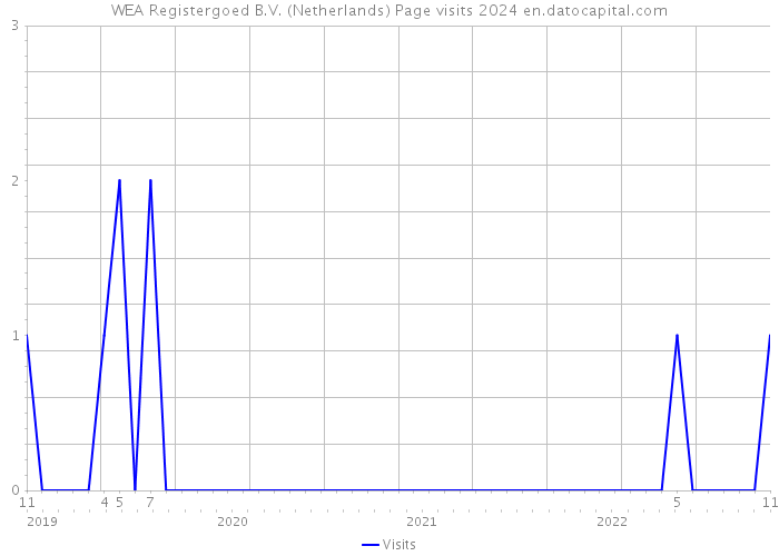 WEA Registergoed B.V. (Netherlands) Page visits 2024 
