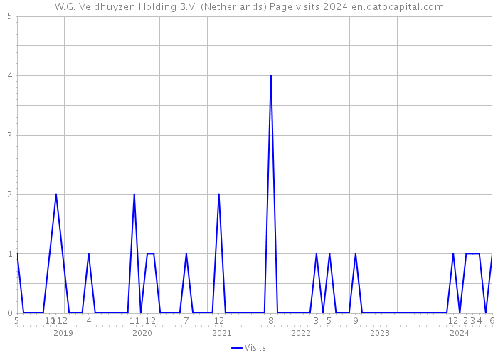 W.G. Veldhuyzen Holding B.V. (Netherlands) Page visits 2024 