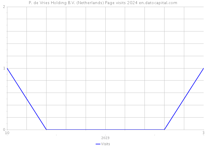 P. de Vries Holding B.V. (Netherlands) Page visits 2024 