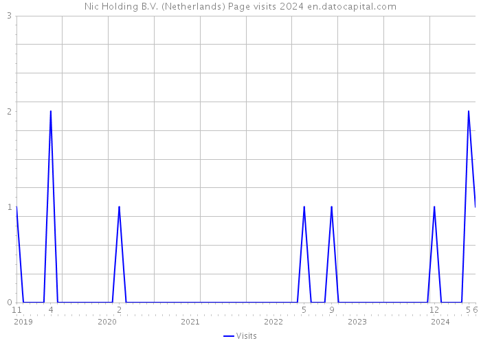 Nic Holding B.V. (Netherlands) Page visits 2024 