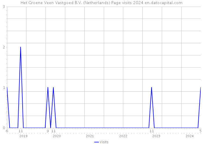 Het Groene Veen Vastgoed B.V. (Netherlands) Page visits 2024 