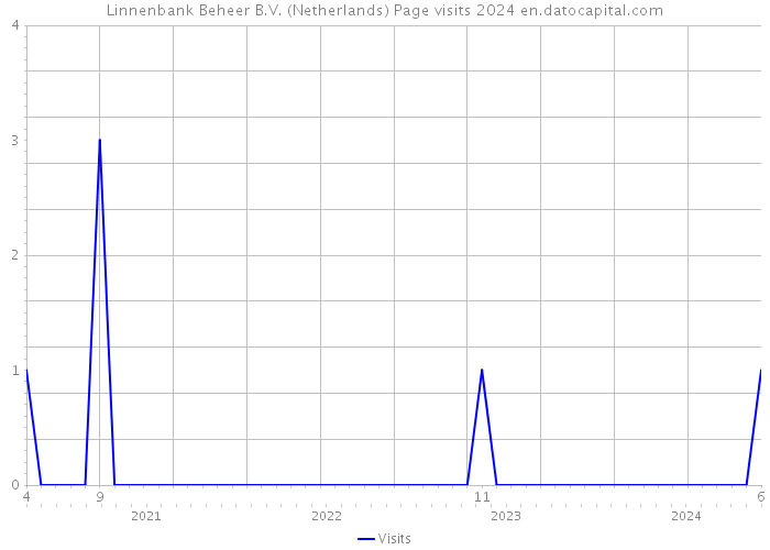 Linnenbank Beheer B.V. (Netherlands) Page visits 2024 